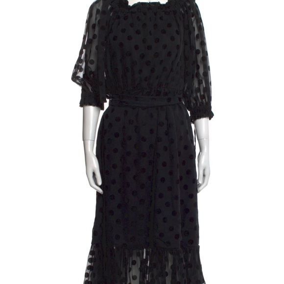 Anouki - Polka Dot Print Midi Length - Dress - Picture 2 of 11